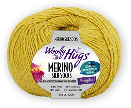 Woolly Hugs Merino Silk Socks ca. 420 m col. 223 100 g