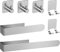 AIKER Toalleros de Baño Sin Taladro, 7PCS, Acero Inoxidable 304 de Calidad Espesada, Accesorios para Mueble o Colgador Pared, Decoracion baño