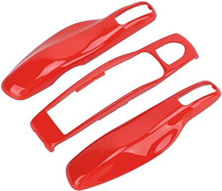 XTevu Coque Protection Porte-Clés Porsche, Compatible With Panamera Cayenne MACAN Boxster Cayman 911 718, Coque Clé Porsche (Orange Lava)