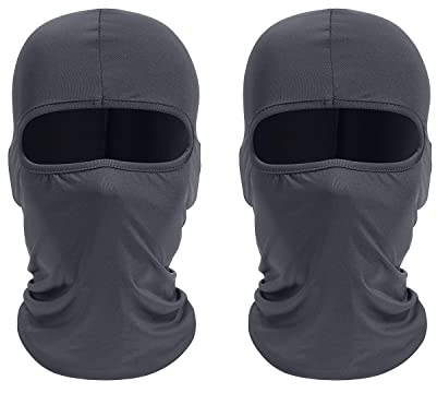 adam & eesa® Balaclava Ski Face Mask for Men/Women - Motorcycle Neck Warmer for Helmet Protector Scarf - Multifunctional Windproof Skiing, Cycling, Snowboarding & Headwear (Dark Grey/Dark Grey)
