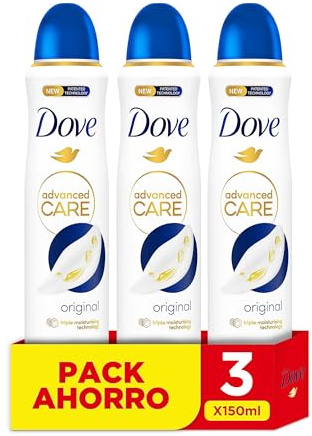 Dove Advanced Care Original-Spray, 72 Stunden, 3 Stück, 150 ml