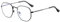Ggpyyon Retro Blaulichtfilter Brille Damen Herren Hexagonal Brille Blue Light Blocking Glasses Polygon Ohne Stärke Blaufilter Brillen(Schwarz)