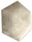 Muralo Samt Wandkissen Hexagon Stoff Polsterpaneel Schlafzimmer Wohnzimmer Bett Wandpolster Bettkopfteil Lendekissen Modern Luxus Gepolstert Polster Paneel (Creme, 40 cm x 35 cm)