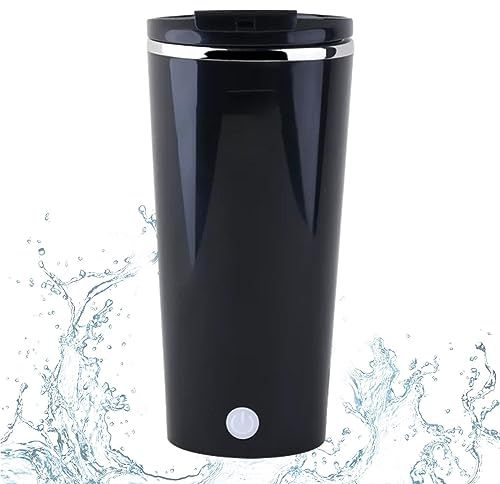 Travel Mug, Portable Travel Cup, Usb Charging Thermal Mug, Stainless Steel Stanly Cup, Leakproof Tumbler with Led Display, Magnetic Mixing Mug, Stirring Coffee Cup for Protein Powder and Coffee