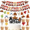 MiaLover Cowboy Party Dekorationen Set Happy Birthday Cowboy Thema Party Kit enthalten Happy Birthday Banner Ballons Cowboy Thema Cupcake Cake Topper für Kinder Jungen Erwachsene Geburtstag