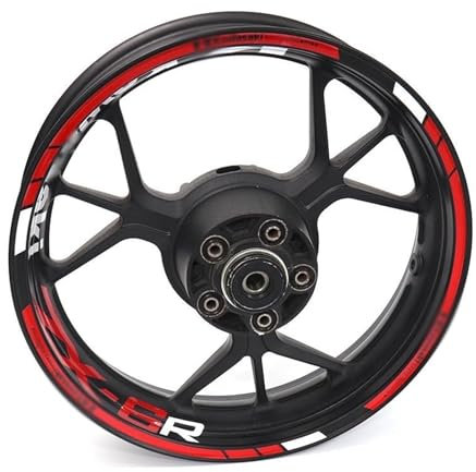 Motorrad Aufkleber Motorrad Aufkleber Felgenaufkleber Für K&awasaki Für ZX-6R Für Zx-6r Für ZX6R Radaufkleber Felgenaufkleber (Color : 4)