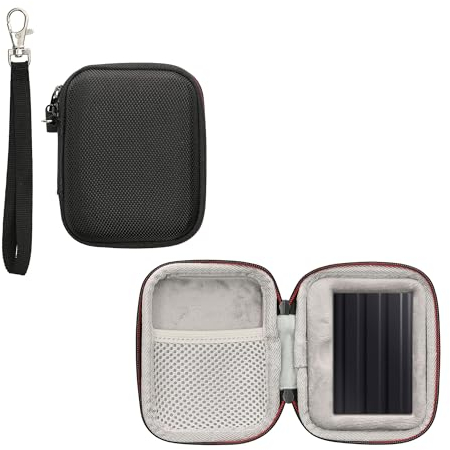kwmobile Housse Compatible avec Samsung Portable SSD T7 Shield - Sacoche de Protection Coque Rigide pour Disque Dur Externe - Noir