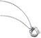PANDORA Essence Organisch Geformter Pavé Kreis & Behandelte Süßwasserzuchtperlen Collier-Halskette aus Sterling Silber mit Zirkonia, Größe 45cm, 393207C00-45