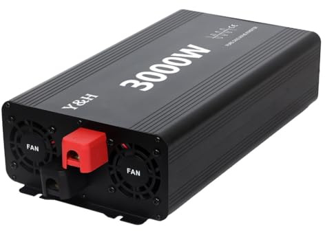 Y&H 3000W Reiner Sinus-Wechselrichter DC12V zu AC230V Power Converter für Home Backup Power, RV, Truck, Off-Grid Solar Systems