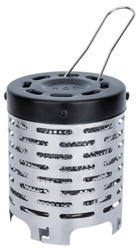 SUPERFINDINGS Mini Stufa Copertura Riscaldante con Clip Scalda Abbinato Tenda In Acciaio Inossidabile Riscaldamento Riscaldatore Da Campeggio Portatile Pieghevole per Picnic BBQ 4.84x5.69 Pollice