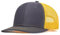 Truckercap Herren,Trucker Cap mit Mesh Netz,Meshcap größenverstellbar Baseball Cap,Sommer atmungsaktive Sun Cap,mit verstellbarem Schnallenverschluss für Draußen,Sport und Reisen,Kohlefarbe + Gold