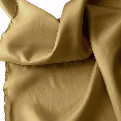 TOLKO 1m Futterstoff Meterware | Futter-TAFT als Dekostoff | Blickdicht knitterarm | universal Stoff 140cm breit | Stoffe zum Nähen Dekorieren Hochzeitsstoff Kleiderstoff Kostümstoff (Braun)