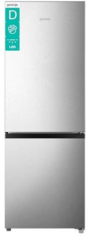 Gorenje RK14DPS4 Kühl-Gefrierkombination/Freistehend/ 175L Gesamtvolumen/ 39dB/ Energieeffizienzklasse D/CrispZone/LED Licht/Inverter-Kompressor/Türanschlag wechselbar/ (BxHxT): 49,5×143×56,2 cm