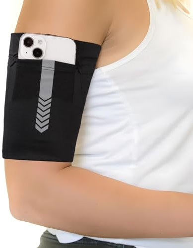 Mobile Phone Armband Universal Holder Sleeve, Compatible iPhone & Android, Suitable For All Devices Up To 7 Inches, Arm Phone Holder for Running, Cycling and other Sports (M)
