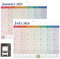 Magnetic Calendar for Fridge,Fridge Calendar,Magnetic Fridge Planner,wall calendar 2024-2025 UK,Family Calendar From July 2024 - Dec 2025,18 Monthly Refrigerator Calendar