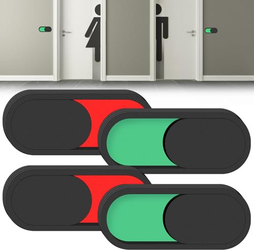 4 Stück Besetzt Schild Toilette, Schieberegler Bitte Nicht Stören Schild, 10 * 4 cm Türschild Bitte Nicht Stören WC für Wartezimmer Besprechungsräume