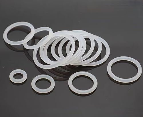YQVEOT 10 Stück weiße O-Ring-Dichtung aus Silikonkautschuk, Dicke CS, 2 m, VMQ-Dichtung, 30 x 26 x 2 mm O-Ring-Kit