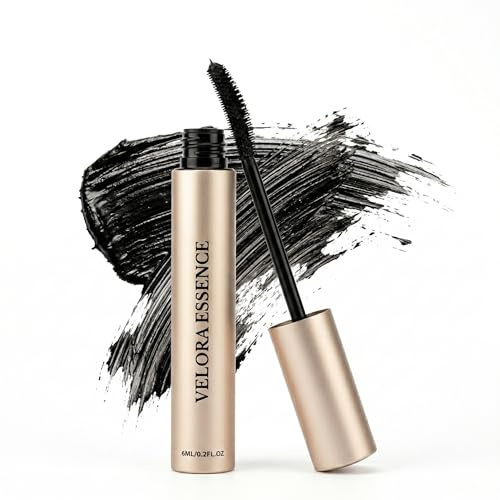 VELORA ESSENCE Mascara Growth Serum Wasserfest - Veganes Wimpernserum für mehr Dichte und Länge mit Hyaluronsäure, 6 ml