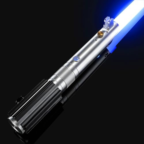 BSTSABER ANK Lightsaber App Control Upgrade, Smooth Swing 16 Sound Effects Set 3 Light Effects and 16 Colors Changing, Metal Luminous Saber for Adults Cosplay Gift (RGB-ANK)