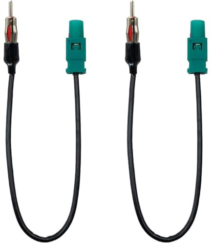 Acmerota Fakra auf DIN ISO Autoradio Antenne Kabel Kompatibel für FM Antenne DAB Radio FM Radio Ancable ISO Kabel für BMW 2008 1-Series, 2002-2007 3-Series, für Ford, für Volkswagen