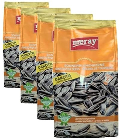 MERAY Graines de tournesol Dakota (en saumure) 250g (Lot de 4)