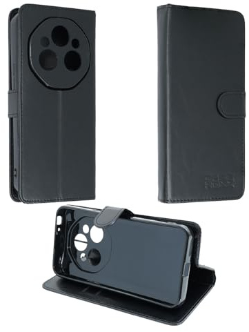 caseroxx Bookstyle-Case für Oukitel WP210 Pro, schwarz | Aufklappbare Buch-Schutzhülle mit Innenfächern und Rundumschutz für den Alltag, aus Kunstleder