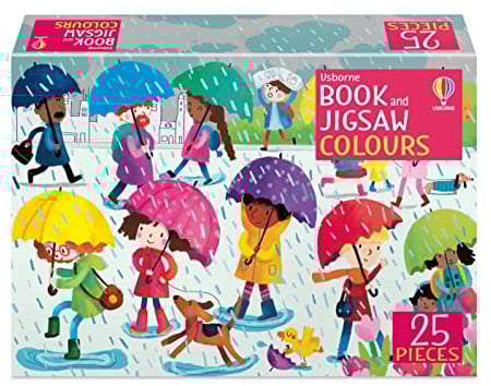 Book and Jigsaw Colours (Usborne Book and Jigsaw): 1