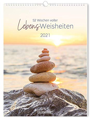 Wochenkalender 2021 LebensWeisheiten: Wochenkalender groß