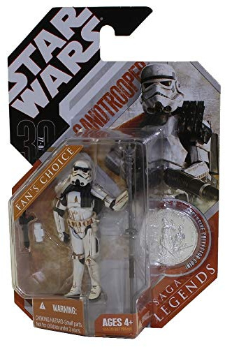 Hasbro Star Wars 30th Anniversary Collection 2007 Sandtrooper with White Pauldron / Clean
