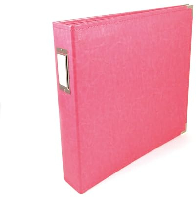 WE R Memory Keepers American Crafts 660902 Classic D-Ring Scrapbooking Album, 12 Zoll x 12 Zoll, Erdbeere