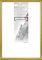 PANORAHMA BILDERRAHMEN Kunststoff Bilderrahmen 29,7 x 42 cm (DIN A3), Gold/Bilder Rahmen zum Aufhängen/Kunststoff Rahmen mit Echtglas