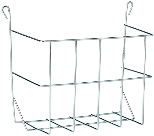 Kerbl Kaninchenraufe (L x B x H 20 x 10 x 15 cm, für Heu/Gras oder Salat, zum Einhängen am Käfig, Heuraufe) 74109