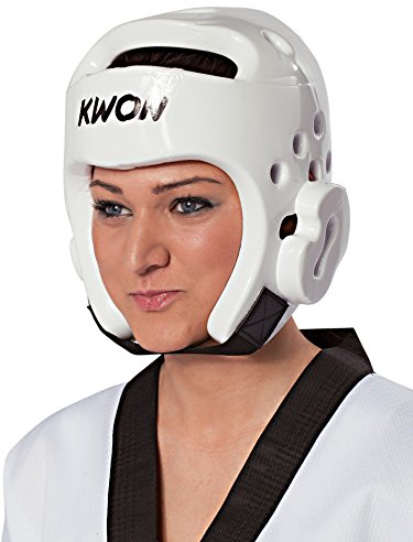 KWON® Taekwondo Kopfschutz 40063 PU CE Weiß WTF Kopfschützer - L
