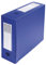 Exacompta 59932E 10er Pack Sammelbox OPAK 100mm mit Druckknopf aus blickdichtem Kunststoff für DIN A4 Archivbox Heftbox Zeichenbox Sammelmappe blau