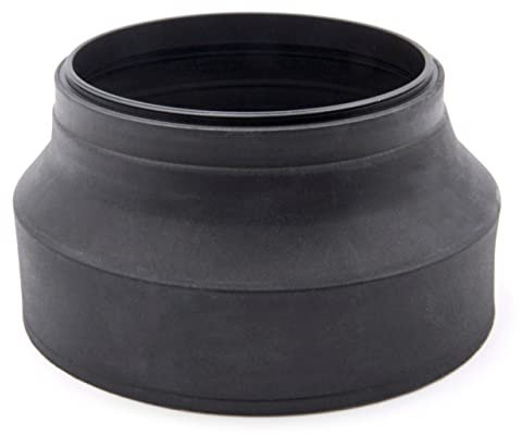 vhbw Pare-Soleil pour Objectif 77mm Objectif - Cache Noir, Caoutchouc, Rond
