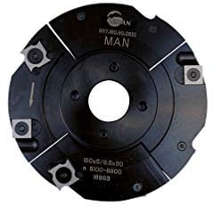 Leman - Porte-outils à rainer extensible diam. 150 Ep. 5/9,5 z4+4 - 937.150.30.0510
