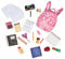 Our Generation Off to School Accessory Set – Backpack and Classroom Supplies for 18-inch Dolls – 24 Piece School Accessories Set