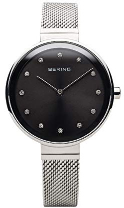 BERING Damen-Armbanduhr, analog, Quarz, mit Edelstahl-Armband