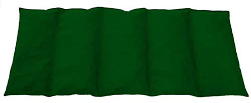 Franzis Nähstube 50x20cm Dinkelkissen Grün in 100% Baumwolle I Körnerkissen Dinkel 50x20 für Mikrowelle I Wärmekissen, Dinkelkernkissen, Nackenwärmeki