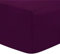 Deep Fitted Bed Sheets Easy-Care Non-Iron Percale 10'' / 25CM Fitted Sheet, Single - Purple