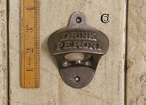 Blacksmiths Wall Mounted Peroni Bottle Opener in Rustic Iron