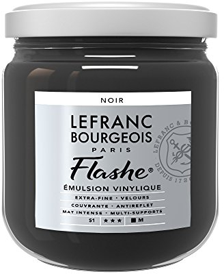 Lefranc Bourgeois Flashe Acrylique Pot 400ml Noir