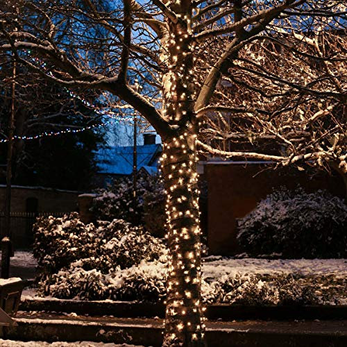 Festive Lights LED Lichterketten-System – ConnectPRO – erweiterbar bis 950m - wetterfeste Outdoor Profiqualität – 2 Jahre Garantie (Warmweiß, 90m)