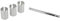 FISCHER Sattelstützen 3X Reduzierhülsen-Set, Silber, One Size & Kerze 25,4 mm Sattelstützen, Silber, One Size