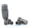 Delta Angled TRV Metallic Grey Thermostatic Radiator Valve