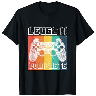 Level 11 Complete Hochzeitstag Geburtstag Geschenk Gamer T-Shirt