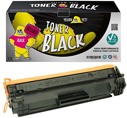 YELLOW YETI CF244A 44A (1.000 Seiten) Premium Toner kompatibel für Laserjet Pro M15a M15w MFP M16a M16w M28a M28w M29w [3 Jahre Aufschlag]