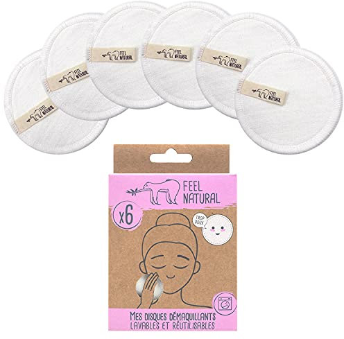 Recarga de 6 discos desmaquillantes de algodón
