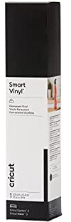 Cricut 2008662 Smart Vinyl Permanent 1 Sheet Black 6.4m (21ft)