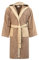 Morbidissimi Accappatoio Spugna Adulto Bicolor Con Cappuccio, Cinturino e 2 Tasche, Accappatoi Uomo Donna Morbidi 400 gr/mq Puro Cotone Y780 (Accappatoio Tortora-Beige, S)